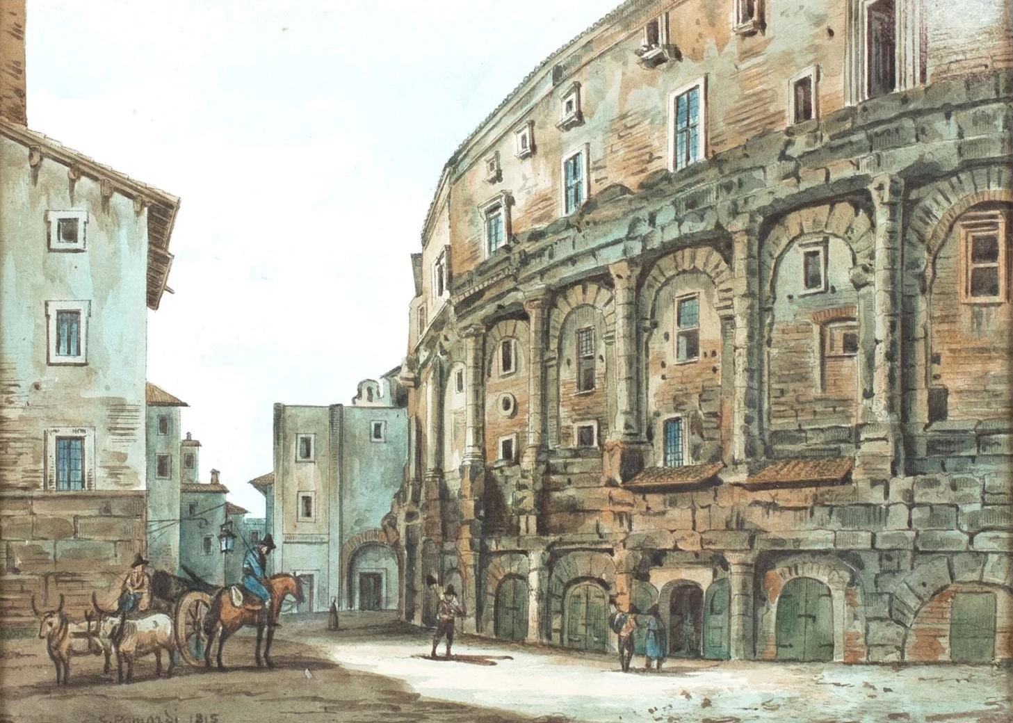 Veduta dell'esterno del Colosseo